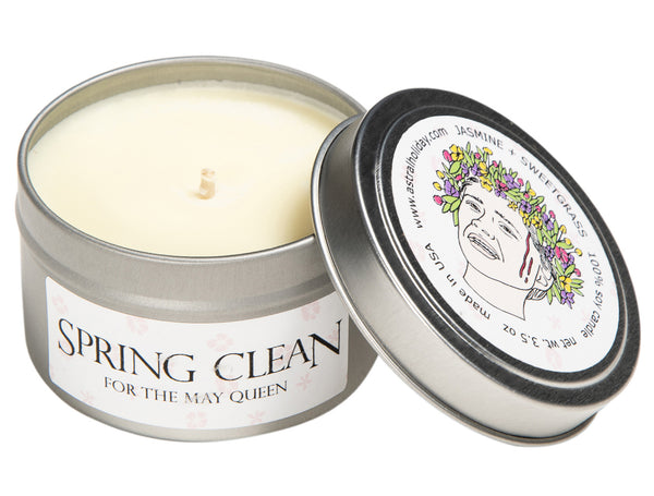 Spring Clean For the May Queen Horror Candle- 3.5oz Soy Container Candle